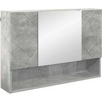 Badezimmer-Spiegelschrank mit Tür Betongrau 80 x 17 x 55 cm vidaXL von VIDAXL