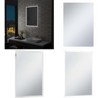 Vidaxl - Badezimmer-Wandspiegel mit LEDs 60x80 cm - LED-Spiegel - Badezimmerspiegel - Wandspiegel - Kosmetikspiegel - Spiegelschrank - Home & Living von VIDAXL