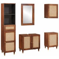 Badezimmermöbel mit Schubladen mit Tür 5 pcs 38 x 33 x 160 cm vidaXL Badezimmermöbel mit Schubladen mit Tür 5 pcs 38 x 33 x 160 cm vidaXL von VIDAXL