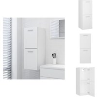 Vidaxl - Badezimmerschrank Weiß 30x30x80 cm Holzwerkstoff - Badezimmermöbel - Schrank - Wandregal - Aufbewahrungsraum - Weißes Badezimmer Vidaxl - Badezimmerschrank Weiß 30x30x80 cm Holzwerkstoff - Badezimmermöbel - Schrank - Wandregal - Aufbewahrungsraum - Weißes Badezimmer von VIDAXL
