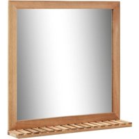 Badezimmerspiegel 60×12×62 cm Walnuss Massivholz vidaXL980307 von BONNEVIE