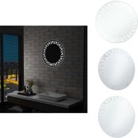 Vidaxl - Badezimmerspiegel mit led 60 cm - LED-Spiegel - Badezimmerspiegel - Kosmetikspiegel - Spiegelschrank - RundspiegeI von VIDAXL