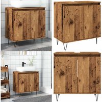 Badschrank Altholz-Optik 58x33x60 cm Holzwerkstoff - Vidaxl von VIDAXL