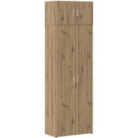Badschrank Eiche handwerklich 70 x 42,5 x 225 cm Holzwerkstoff Vidaxl Badschrank Eiche handwerklich 70 x 42,5 x 225 cm Holzwerkstoff Vidaxl von VIDAXL