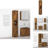 Vidaxl - Badschrank Räuchereiche 32x34x188,5 cm Holzwerkstoff - Badeschrank - Holzschrankküche - Badezimmermöbel - Regal - Aufbewahrung Vidaxl - Badschrank Räuchereiche 32x34x188,5 cm Holzwerkstoff - Badeschrank - Holzschrankküche - Badezimmermöbel - Regal - Aufbewahrung von VIDAXL