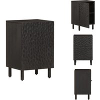 Badschrank Schwarz 38x33x58 cm Massivholz Mango - Badschrank - Badezimmermöbel - Mangoholz - Schwarze Farbe - Aufbewahrung Badschrank Schwarz 38x33x58 cm Massivholz Mango - Badschrank - Badezimmermöbel - Mangoholz - Schwarze Farbe - Aufbewahrung von VIDAXL