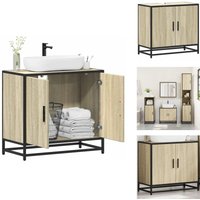 Vidaxl - Badschrank Sonoma-Eiche 65x33x60 cm Holzwerkstoff - Waschbeckenunterschrank - Waschbeckenunterschränke - Waschbeckenschrank - Waschtisch Vidaxl - Badschrank Sonoma-Eiche 65x33x60 cm Holzwerkstoff - Waschbeckenunterschrank - Waschbeckenunterschränke - Waschbeckenschrank - Waschtisch von VIDAXL
