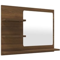 Badspiegel Braun Eiche-Optik 60x10,5x45 cm Holzwerkstoff vidaXL587449 von BONNEVIE