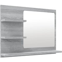 Badspiegel Grau Sonoma 60x10,5x45 cm Holzwerkstoff Vidaxl Grau von BONNEVIE