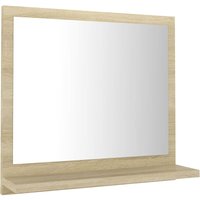 Bonnevie - Badspiegel,Wandspiegel Sonoma-Eiche 40x10,5x37 cm Holzwerkstoff vidaXL von BONNEVIE