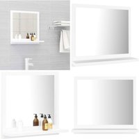 Vidaxl - Badspiegel Weiß 40x10,5x37 cm Holzwerkstoff - Badspiegel - Wandspiegel - Badezimmerspiegel - Spiegelschrank - Weißer Spiegel - Home & Living von VIDAXL