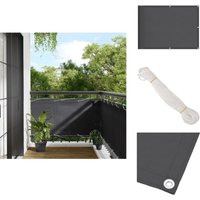 Vidaxl - Balkon-Sichtschutz Anthrazit 75x800 cm 100 % Polyester-Oxford - Balkon Sichtschutz - Sonnenschutz Balkon - Sichtschutzzaun - Windschutz von VIDAXL
