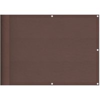 Vidaxl - Balkon-Sichtschutz Braun 75x1000 cm 100 % Polyester-Oxford von VIDAXL