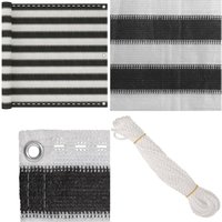 Balkon-Sichtschutz HDPE 90x300 cm Anthrazit und Weiß - Balkon Sichtschutz - HDPE Sonnenschutz - Balkonscreening - Windschild - Wetterschutz - Home & von VIDAXL
