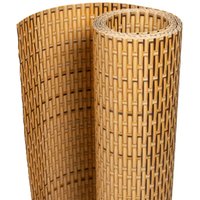 Balkon-Sichtschutz Hellbraun 400x80 cm Poly Rattan vidaXL Balkon-Sichtschutz Hellbraun 400x80 cm Poly Rattan vidaXL von VIDAXL