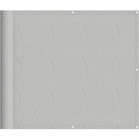 Vidaxl - Balkon-Sichtschutz Hellgrau 90x300 cm 100 % Polyester-Oxford von VIDAXL