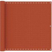 vidaXL Balkon-Sichtschutz Orange 90x500 cm HDPE von VIDAXL