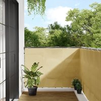 Vidaxl - Balkon-Sichtschutz Sandfarben 120x500 cm 100% Polyester-Oxford 606825 von VIDAXL