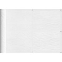 Balkon-Sichtschutz Weiß 75x700 cm 100 % Polyester-Oxford Vidaxl von VIDAXL