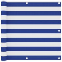 Balkon-Sichtschutz Weiß und Blau 90x400 cm Oxford-Gewebe Vidaxl Balkon-Sichtschutz Weiß und Blau 90x400 cm Oxford-Gewebe Vidaxl von VIDAXL