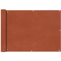 Bonnevie - Balkonsichtschutz Oxfordgewebe 75x600 cm Terracotta vidaXL152498 von BONNEVIE