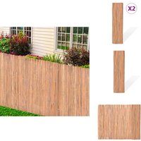 Bambuszäune 2 Stk. 100x400 cm - Bambuszaun - Gartenzaun - Sichtschutzzaun - Terrassenüberdachung - Outdoordekoration Bambuszäune 2 Stk. 100x400 cm - Bambuszaun - Gartenzaun - Sichtschutzzaun - Terrassenüberdachung - Outdoordekoration von VIDAXL