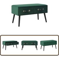 Bank mit Schubladen 80 cm Grün Samt - Samtbank - Sitzbank - Wohnzimmer Dekoration - Stauraumbank - Nighstand Bank mit Schubladen 80 cm Grün Samt - Samtbank - Sitzbank - Wohnzimmer Dekoration - Stauraumbank - Nighstand von VIDAXL