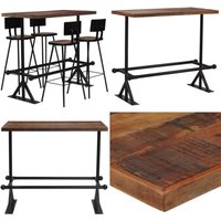 Bar-Set 5-tlg. Altholz Massiv - Industrielles Design - Bartisch - Barhocker - Altholz - Vintage Möbel - Home & Living Bar-Set 5-tlg. Altholz Massiv - Industrielles Design - Bartisch - Barhocker - Altholz - Vintage Möbel - Home & Living von VIDAXL
