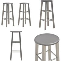 Barhocker 2 Stk. Anthrazit MDF - Barhocker - Stahlrahmen - MDF - Anthrazit - Küchenstuhl - Home & Living Barhocker 2 Stk. Anthrazit MDF - Barhocker - Stahlrahmen - MDF - Anthrazit - Küchenstuhl - Home & Living von VIDAXL