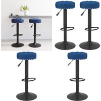 Barhocker 2 Stk. Blau Samt - Vidaxl Barhocker 2 Stk. Blau Samt - Vidaxl von VIDAXL