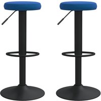 Barhocker 2 Stk. Blau Samt Vidaxl Barhocker 2 Stk. Blau Samt Vidaxl von VIDAXL