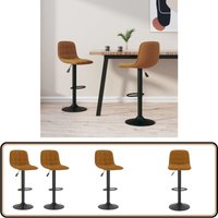 Barhocker 2 Stk. Braun Samt - Barhocker - Samtsessel - Barstuhl - Küche Stuhl - Wohnraum Möbel Barhocker 2 Stk. Braun Samt - Barhocker - Samtsessel - Barstuhl - Küche Stuhl - Wohnraum Möbel von VIDAXL