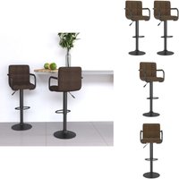 Barhocker 2 Stk. Braun Stoff - Barhocker - Tresenhocker - Thekenhocker - Barstuhl Barhocker 2 Stk. Braun Stoff - Barhocker - Tresenhocker - Thekenhocker - Barstuhl von VIDAXL