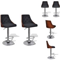 Barhocker 2 Stk. Bugholz und Stoff - Barhocker - Küchenhocker - Esstischstühle - Höhenverstellbar - Barstuhl Barhocker 2 Stk. Bugholz und Stoff - Barhocker - Küchenhocker - Esstischstühle - Höhenverstellbar - Barstuhl von VIDAXL