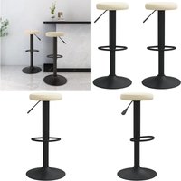 Barhocker 2 Stk. Creme Samt - Vidaxl von VIDAXL