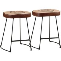 Barhocker 2 Stk. Dunkelbraun 40x29,5x53 cm Vidaxl Barhocker 2 Stk. Dunkelbraun 40x29,5x53 cm Vidaxl von VIDAXL