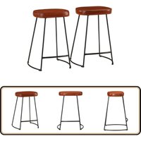 Barhocker 2 Stk. Dunkelbraun 41x29x62 cm - Barhocker - Sitzhocker - Küchentischstuhl - Barstuhl - Wohnzimmerdeko von VIDAXL
