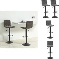 Barhocker 2 Stk. Dunkelgrau Samt - Samtsitzsack - Barhocker Grau - Drehbares Barstool - Sitzkissen - Hochwertiger Barhocker von VIDAXL