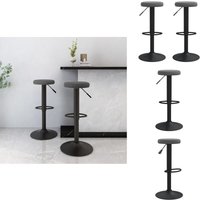 Barhocker 2 Stk. Dunkelgrau Samt - Samtsitzsack - Barhocker Grau - Höhenverstellbar - Drehbares Stuhl - Küchenhocker von VIDAXL
