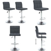 Barhocker 2 Stk. Grau Kunstleder - Barhocker - Küchenhocker - Sitzhocker - Hochstuhl - Grau - Home & Living von VIDAXL