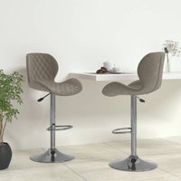 Barhocker 2 Stk. Hellgrau Samt - Vidaxl Barhocker 2 Stk. Hellgrau Samt - Vidaxl von VIDAXL