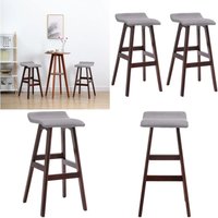 Barhocker 2 Stk. Hellgrau Stoff - Barhocker - Küchenhocker - Esszimmerstühle - Stuhl Grau - Holzfußes - Home & Living Barhocker 2 Stk. Hellgrau Stoff - Barhocker - Küchenhocker - Esszimmerstühle - Stuhl Grau - Holzfußes - Home & Living von VIDAXL