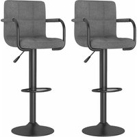 Barhocker 2 Stk. Hellgrau Stoff vidaXL von LES TENDANCES