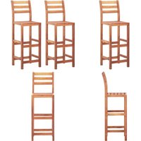 Barhocker 2 Stk. Massivholz Akazie - Holz Barhocker - Akazientisch - Gartenmöbel - Outdoor Möbel - Barstühle - Home & Living von VIDAXL
