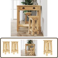 Vidaxl - Barhocker 2 Stk. Massivholz Kiefer - Holz Barhocker - Küchenhocker - Barstühle - Kiefernholzmöbel - Rustic Furniture Vidaxl - Barhocker 2 Stk. Massivholz Kiefer - Holz Barhocker - Küchenhocker - Barstühle - Kiefernholzmöbel - Rustic Furniture von VIDAXL