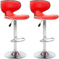 Barhocker 2 Stk. Rot Kunstleder Vidaxl von VIDAXL