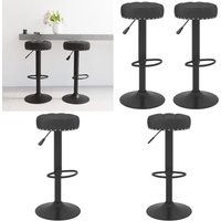 Barhocker 2 Stk. Schwarz Samt - Barhocker - Samt Sessel - Küchenhocker - Drehbares Stuhl - Hochstuhl - Home & Living Barhocker 2 Stk. Schwarz Samt - Barhocker - Samt Sessel - Küchenhocker - Drehbares Stuhl - Hochstuhl - Home & Living von VIDAXL