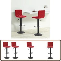 Barhocker 2 Stk. Weinrot Samt - Samtsitzpolster - Barhocker - Drehbare Barhocker - Hochwertige Barhocker - Barhocker Set Barhocker 2 Stk. Weinrot Samt - Samtsitzpolster - Barhocker - Drehbare Barhocker - Hochwertige Barhocker - Barhocker Set von VIDAXL