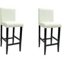 Barhocker 2 Stk. Weiß Kunstleder Vidaxl von VIDAXL