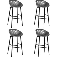Barhocker 4 Stk. Grau Vidaxl von VIDAXL